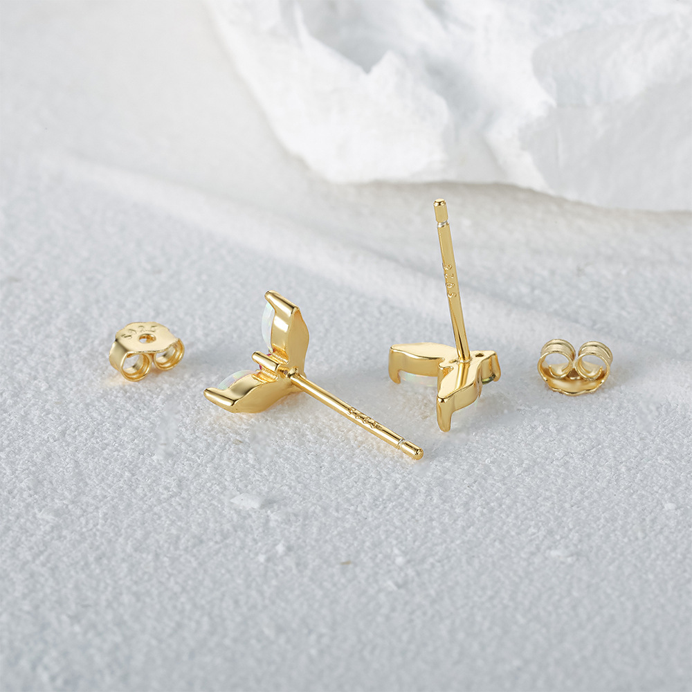 2g Weight Ear Studs Classification 1 Pair Quantity Daily Occasion 925 Sterling Silver Material Geometric Pattern Women's Gender Plating Design Simple Style Style 1 Pair 925 Sterling Silver Geometric Ear Studs 11