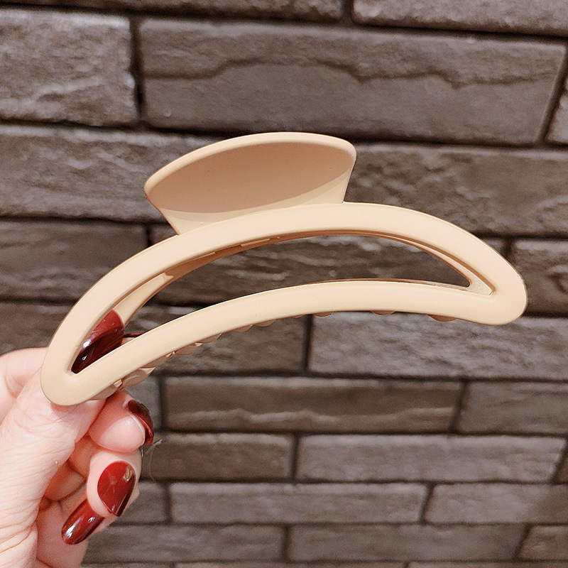 Internet celebridad clip de pelo francés de las mujeres de gran parte posterior de la cabeza horquilla clip de tiburón de alto grado agarre del pelo clip de pelo tocado