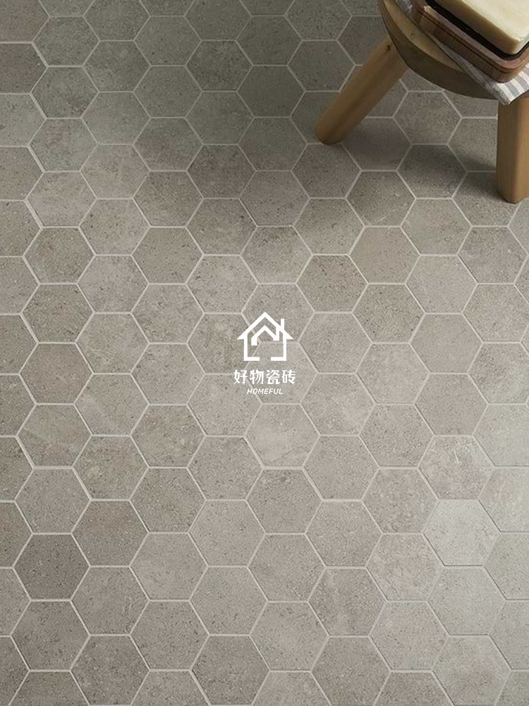 Керамическая мозаика с шестиугольным каменным узором, имитация известняка, плитка для кухни, улицы, балкона, ванной комнаты, настенные плитки-полосы