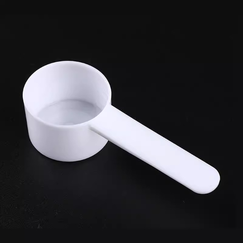 Gıda sınıfı 10g 20ml kaşık şeffaf PP plastik ölçüm kaşığı süt tozu kaşığı düz tabanlı ölçekli kaşık karıştırma ölçüm kaşığı
