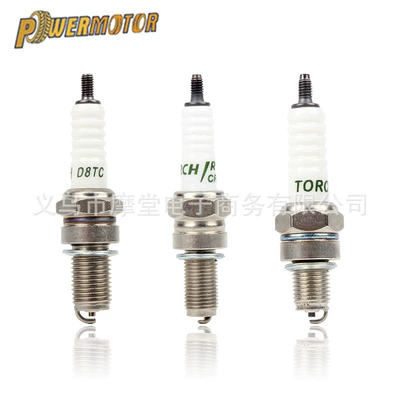 Motorcycle three-electrode spark plug D8TC CR8EI A7TC original factory universal for scooter, moped, and lawn mower modification (Alışdırma şamı (Sveçalar))