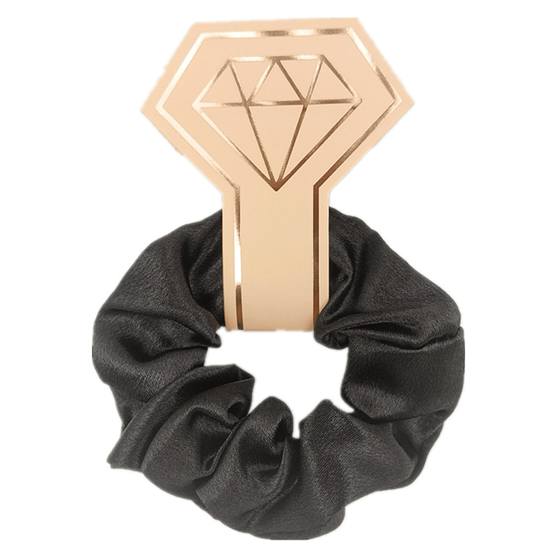 水晶缎吊卡黑色