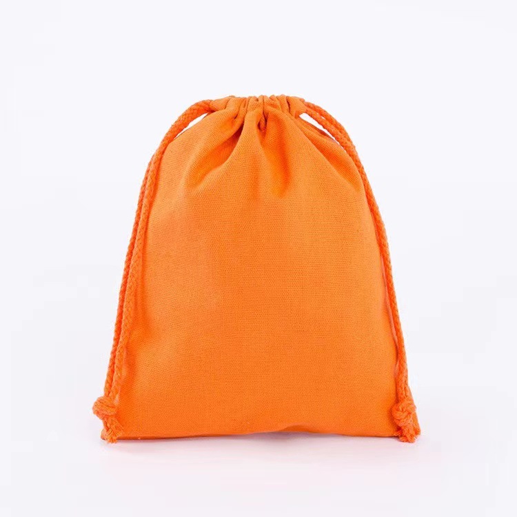 棉布束口袋定 制棉布束口袋单抽吸管包装袋帆布束口袋棉布袋子