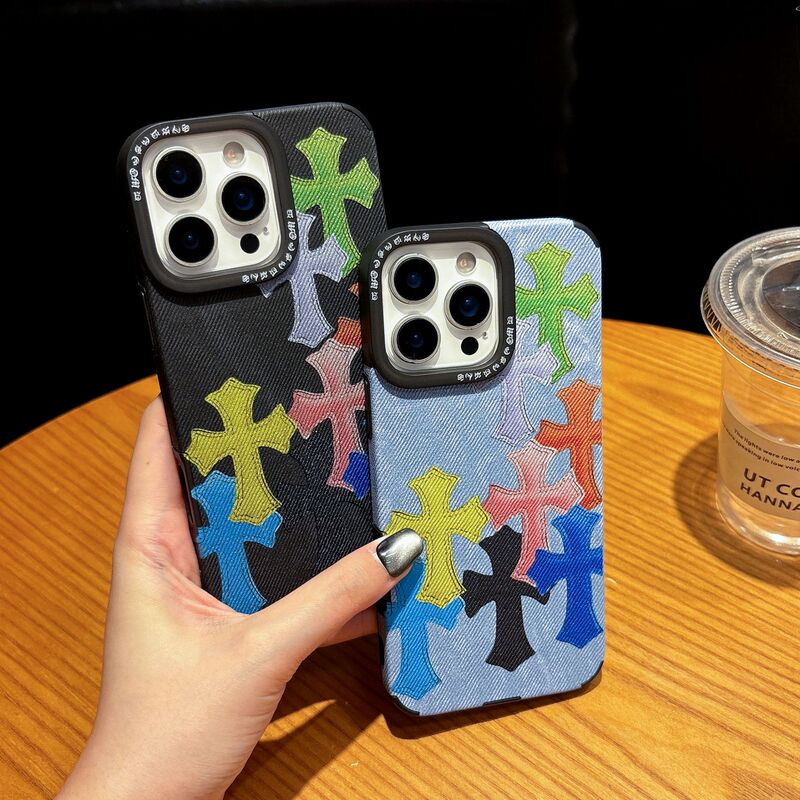 Suitable for Iphone17Pro Mobile Phone Case Apple Air Transparent Black Built-In Magnetic Suction 16Plus Simple Crow Heart 15Pr