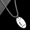 Fashionable necklace hip-hop style stainless steel, universal accessory suitable for men and women, does not fade, wholesale