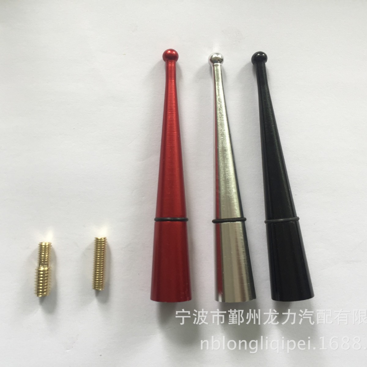 汽车装饰尖头铝合金天线 三段式改装车用天线 伸缩收音天线