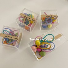 10條裝 可愛糖果色發繩發圈少女心頭繩甜美扎發皮筋韓國兒童發飾