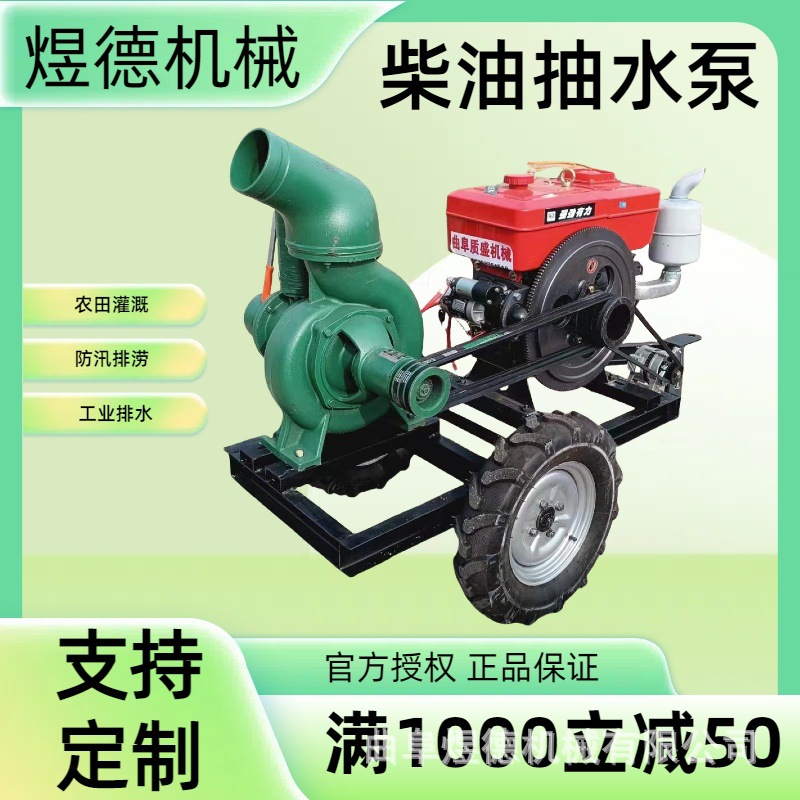 柴油机自吸泵 防汛抽水泄洪排涝电启动抽水泵