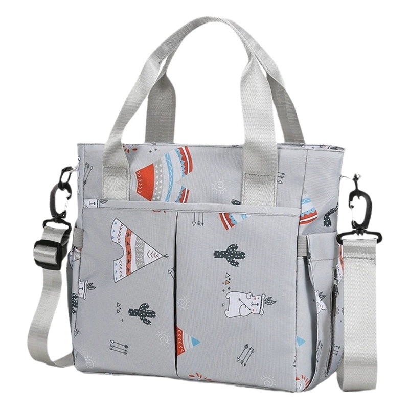 Сумка для мумии Модная сумка с принтом, женская сумка через плечо большой емкости для матери и ребенка, многослойная Портативная сумка для хранения