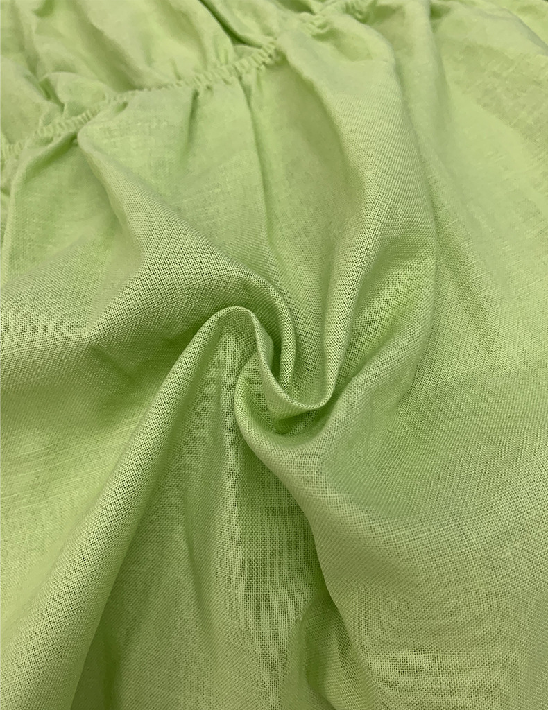 Women's Pure Color Fashion Temperament Loose Square Neck Puff Sleeve Dress_mkmklike.com