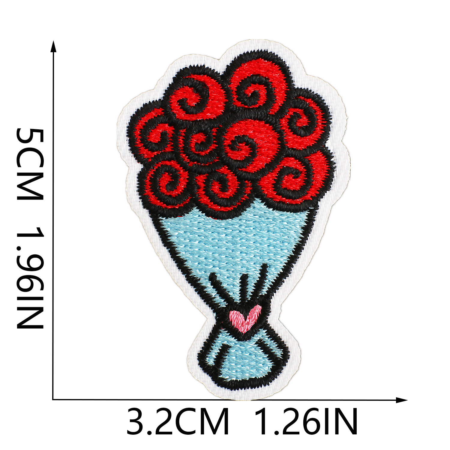 3g Weight Clothing Sticker Patches Classification 1 Piece Quantity Dacron thread Material Valentine'S Day Festival Heart Shape Pattern Casual, Elegant, Lady Style Embroidery Craft 1 Piece Casual Elegant Lady Heart Shape Dacron Thread Clothing Sticker Patches 22