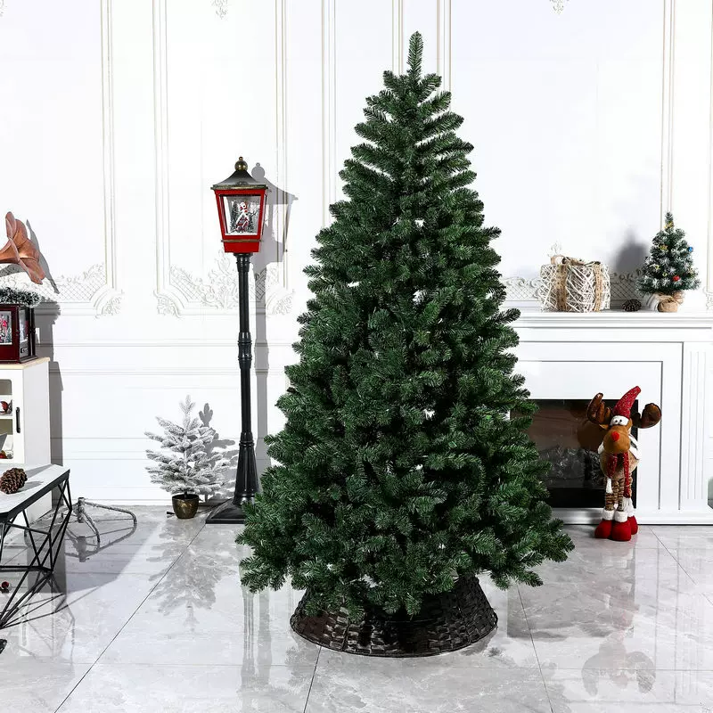 PVC圣诞树PE混合多雪少雪全PE藤条（不含围栏）