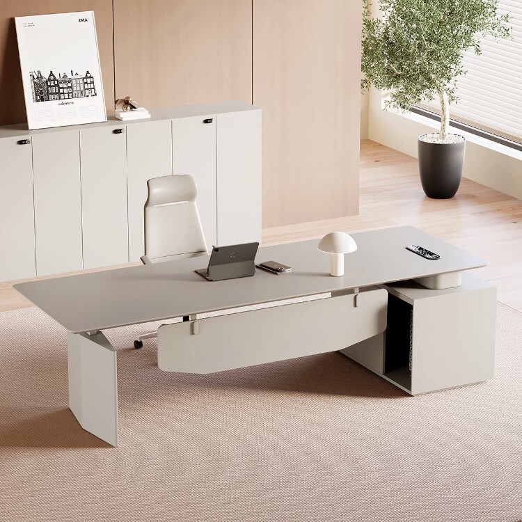 Electric Adjustable Executive Desk, Smart Office Desk for Women, General Manager E0 Level, Minimalist Luxury, High-End Executive Desk and Chair Electric Adjustable Executive Desk, Smart Office Desk for Women, General Manager E0 Level, Minimalist Luxury, High-End Executive Desk and Chair