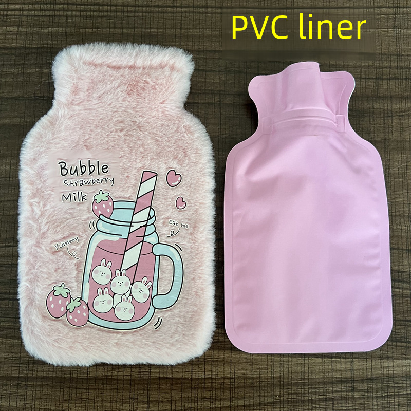 Soft water container, explosion-proof plush cartoon hand warmer, increased thickness, direct factory sales, wholesale