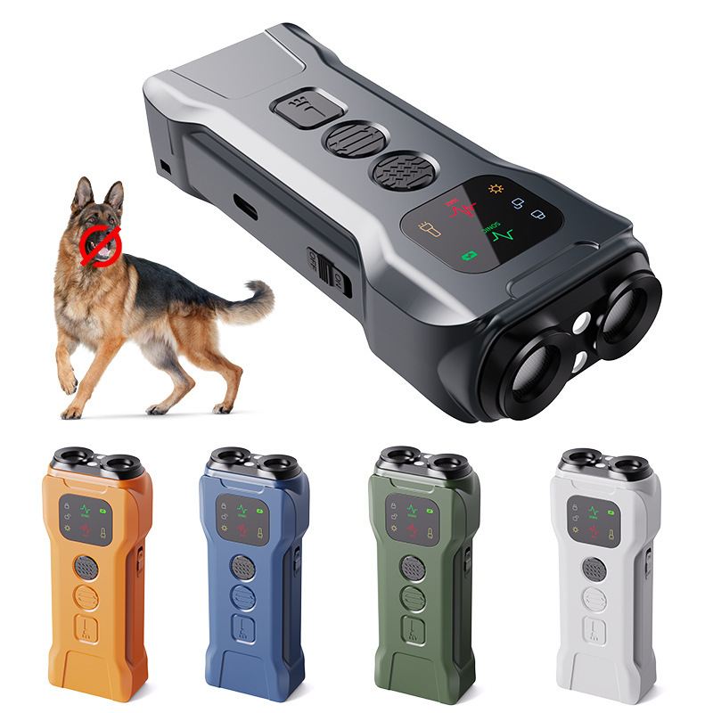 TEMU Amazon ベストセラー超音波犬撃退器ミニシングルヘッドダブルヘッドトリプルヘッドカラースクリーン無駄吠え防止装置工場直販|undefined