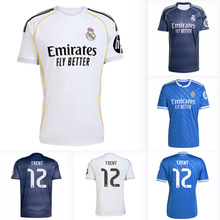 跨境2526皇家马德里主场泰版球衣个性号码印刷客场二客足球服代发