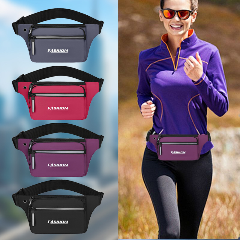 Bolsa de cintura deportiva portátil multifuncional para montar al aire libre para correr bolso de pecho cercano para hombres y mujeres de moda para teléfonos móviles bolso de hombro