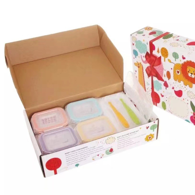 Baby Food Supplementary Box Cooking Cake Tools Microwave Oven Bowl Baby Storage Glass Storage Glass Preservation Box