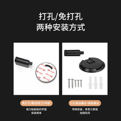 Non-magnetic push and push lock mechanical windproof floor suction punch-free anti-collision door suction telescopic adjustment invisible door suction