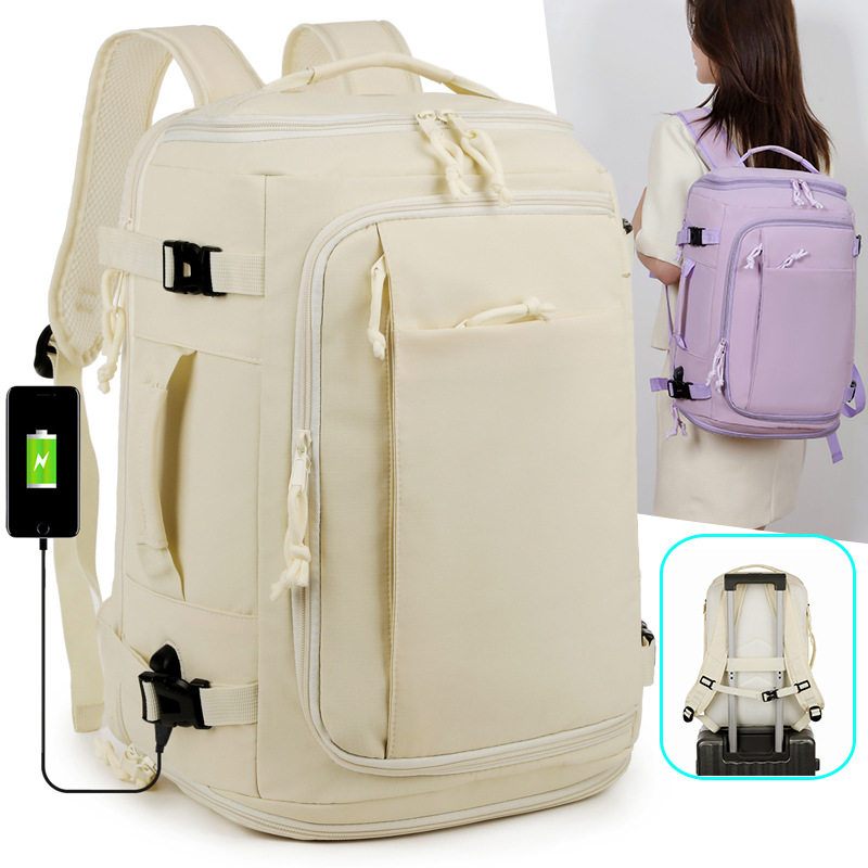 Customized 2026 New Model Backpack, Lightweight Sports Bag, Travel Bag with Shoe Compartment, Expandable Design, Gym Bag