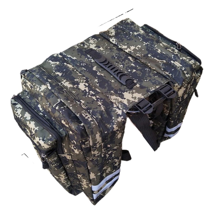 Bicicleta doble bolsa de carga grande bolsa de bicicleta de montaña bolsa de carga trasera bolsa de estante de bicicleta bolsa de carga doble equipo de ciclismo