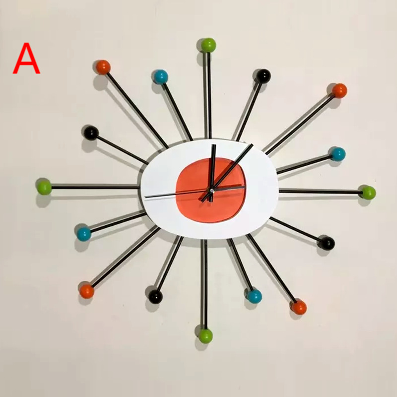 Transfronterizo popular reloj nórdico simple sala de estar Reloj de pared creativo decoración del hogar reloj Retro Luz Reloj de pared de lujo