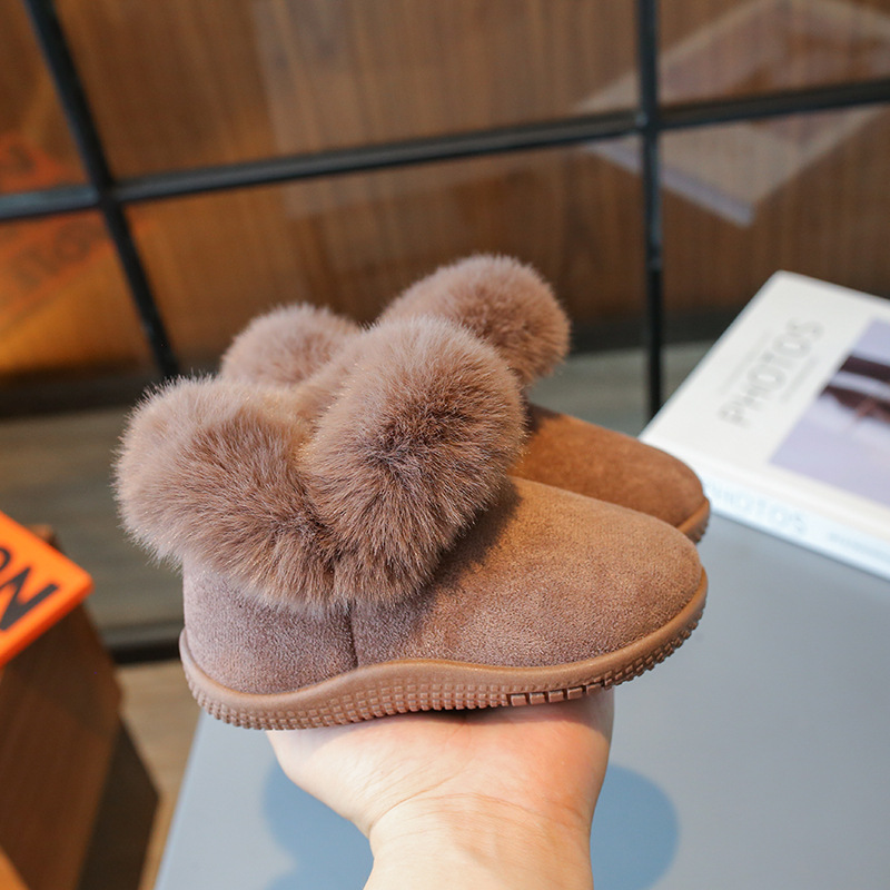 Kinderschneestiefel 2023 Winter Neue Mode Herren- und Damenbabys 0-3 Jahre alt Plüsch verdickte warme weiche Sohle_voghion.com