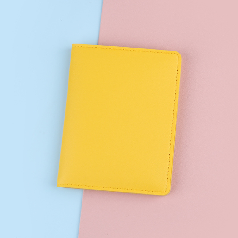 Titular de pasaporte de viaje cubierta protectora de almacenamiento titular de la tarjeta antirrobo RFID titular de Certificado de ultramar titular de pasaporte ultrafino simple