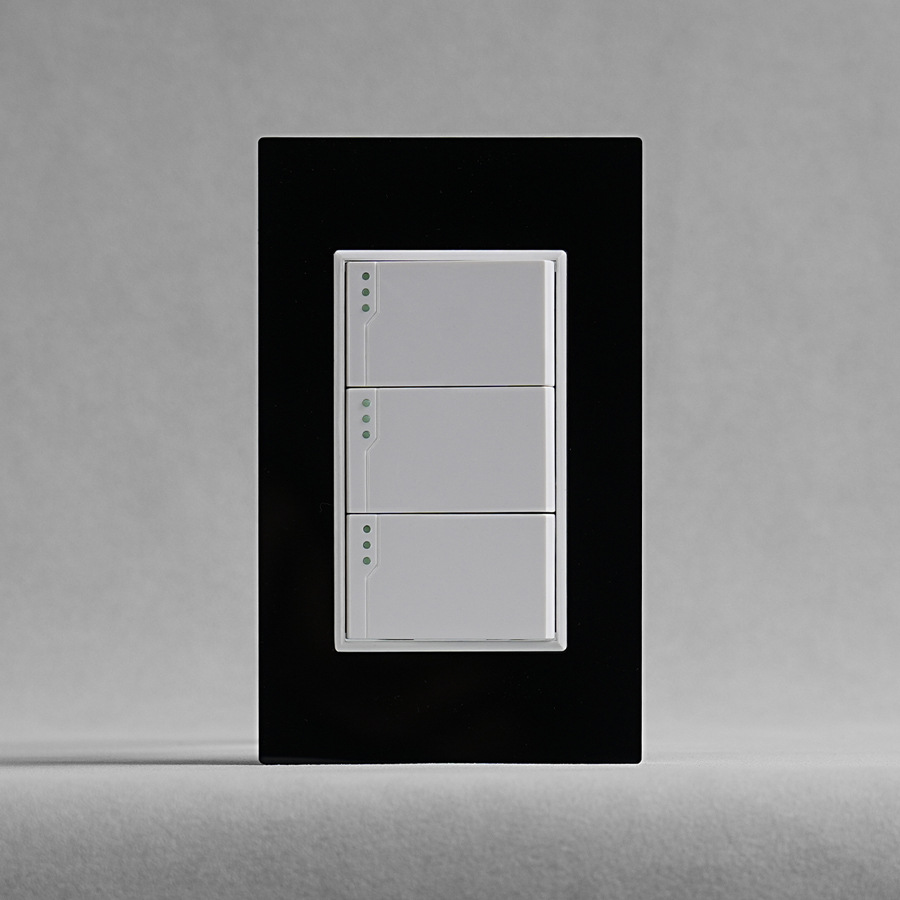 南美系列118T型亚克力面板三位开关墙壁开关三开单控双控110-250V