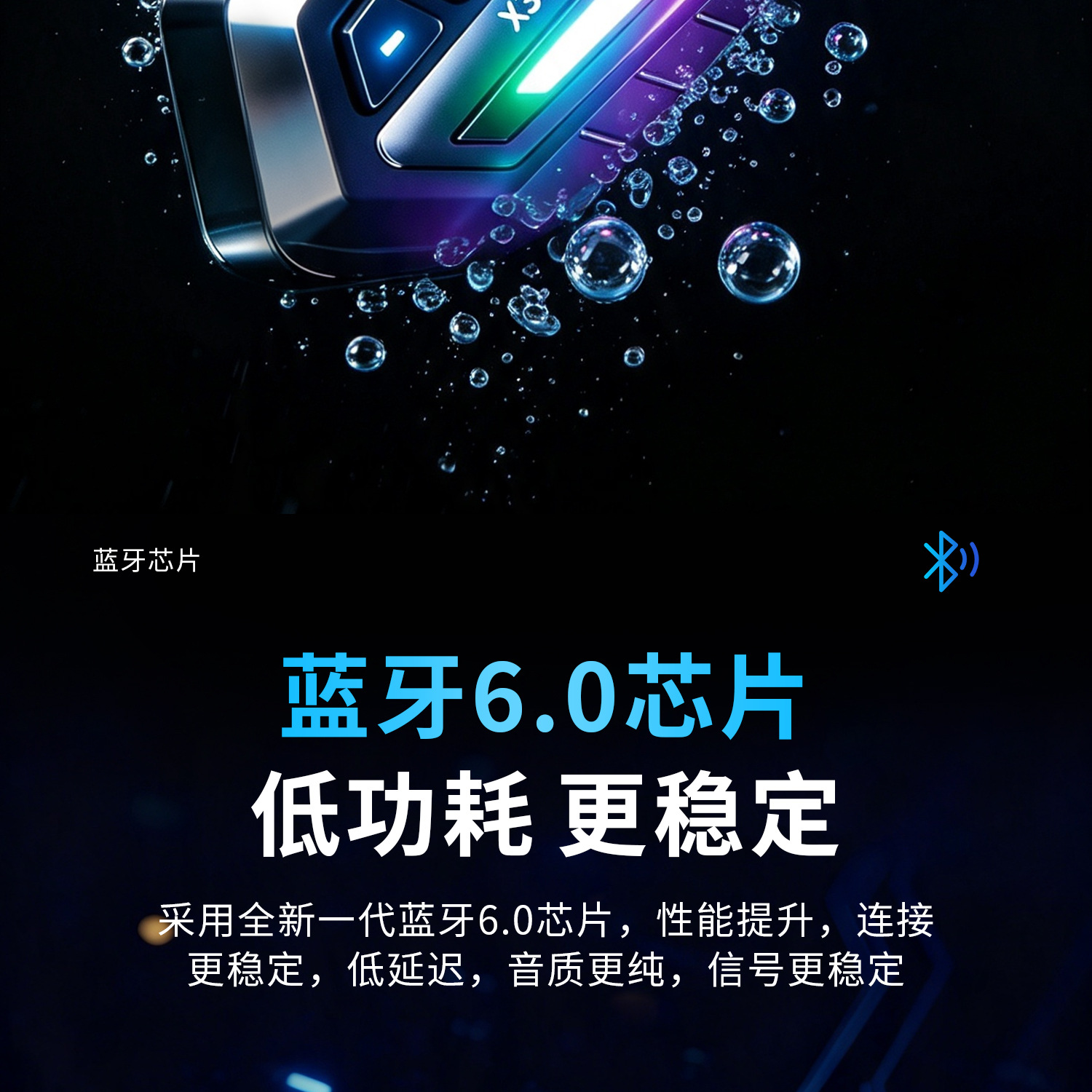 Cross-Border Exclusive Supply of Motorcycle Helmet Bluetooth Headset X3 for Riding, Listening to Music, Waterproof, Ultra-Long Battery Life, Voice Navigation and Announcement
