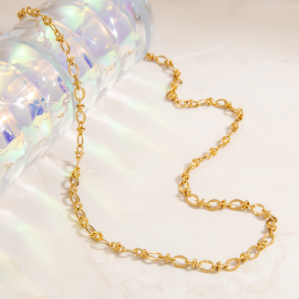 20g Weight PVD Coated Gold Plating Process Chain Jewelry Making Type 18K Real Gold Plated Plating Material cable chain Chain Type 1 Piece Quantity 304 Stainless Steel Material Geometric Pattern Simple Style Style Plating Craft 1 Piece 304 Stainless Steel Cable Chain Chain Necklace Chain 6