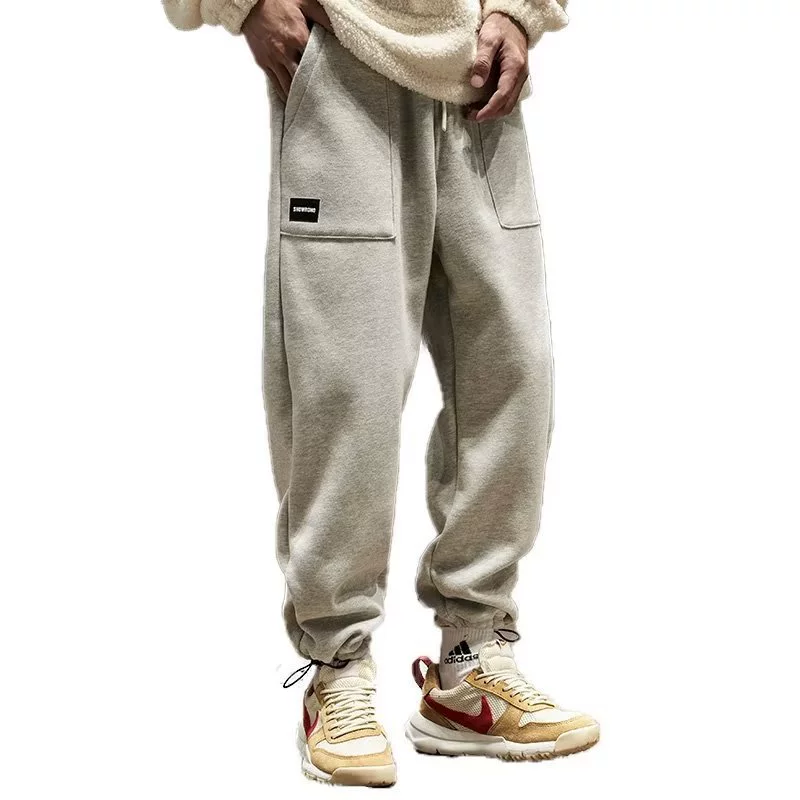 Демисезонные повседневные брюки, oversize, большой размер, шнурок