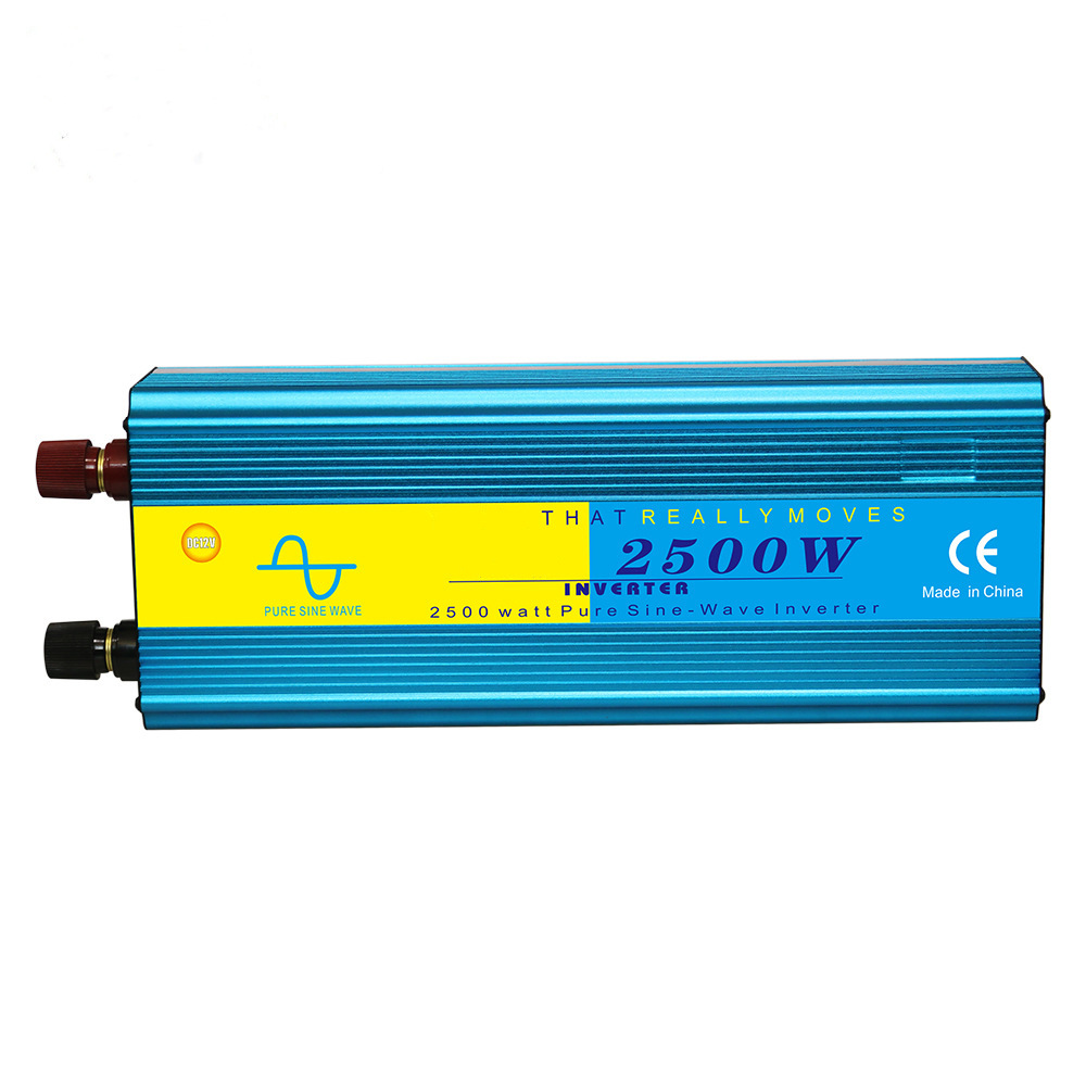 2500w纯正弦波电源逆变12v 24v到220v直流到交流太阳能逆变器