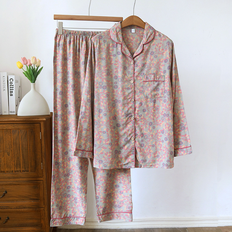 Loose Version Printing Pattern Summer Season Women's Gender Home Women's Casual Printing Rayon Printing Pants Sets Pajama Sets