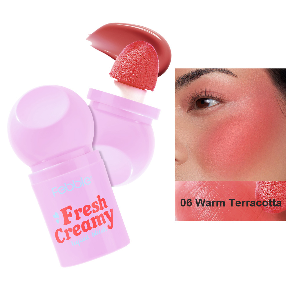Febble Beauty Cross-border exclusivamente para rubor líquido de larga duración de alto brillo, reparación natural al por mayor FBC063