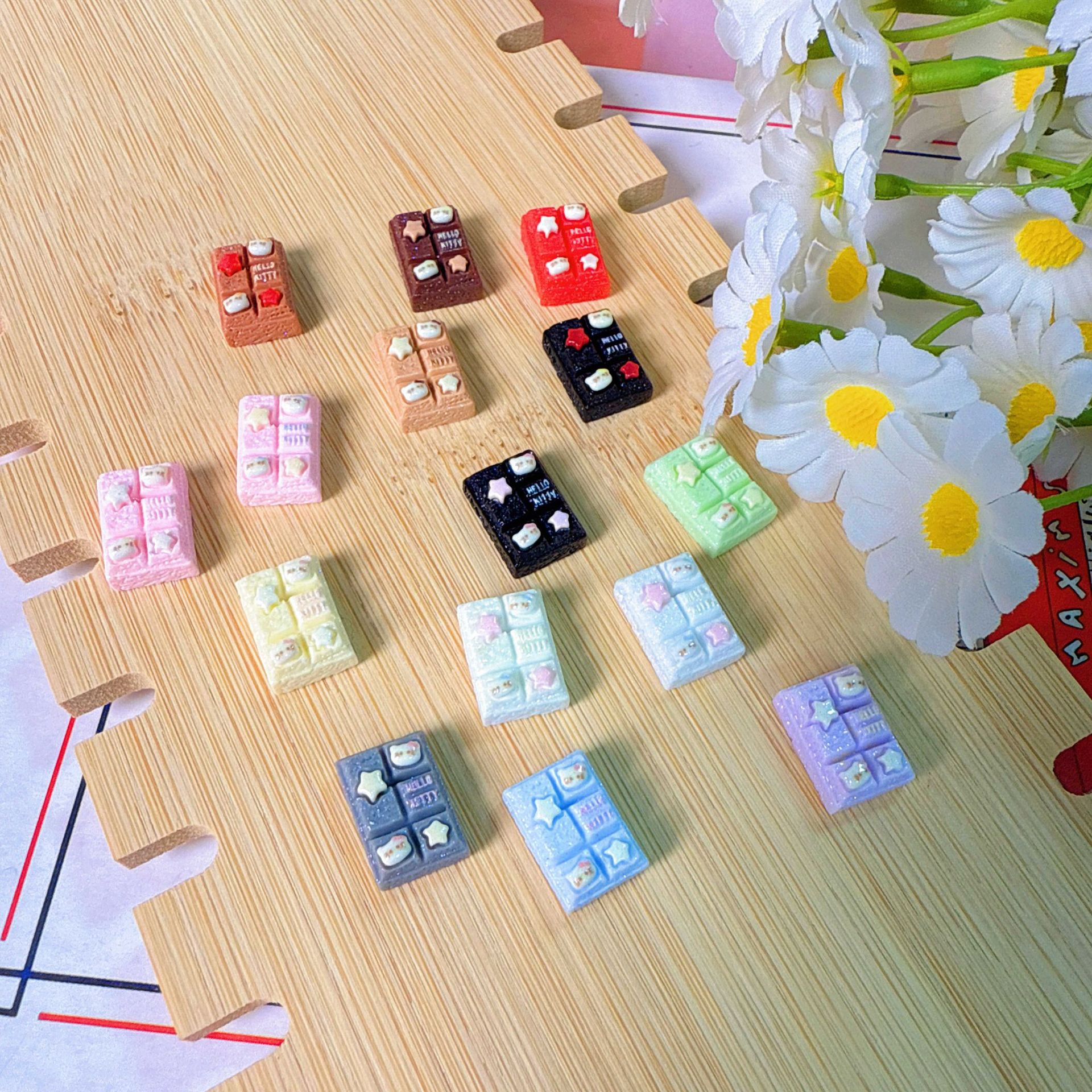 可爱猫咪曲奇创意手工diy自制饰品配件奶油胶树脂小配件材料批发