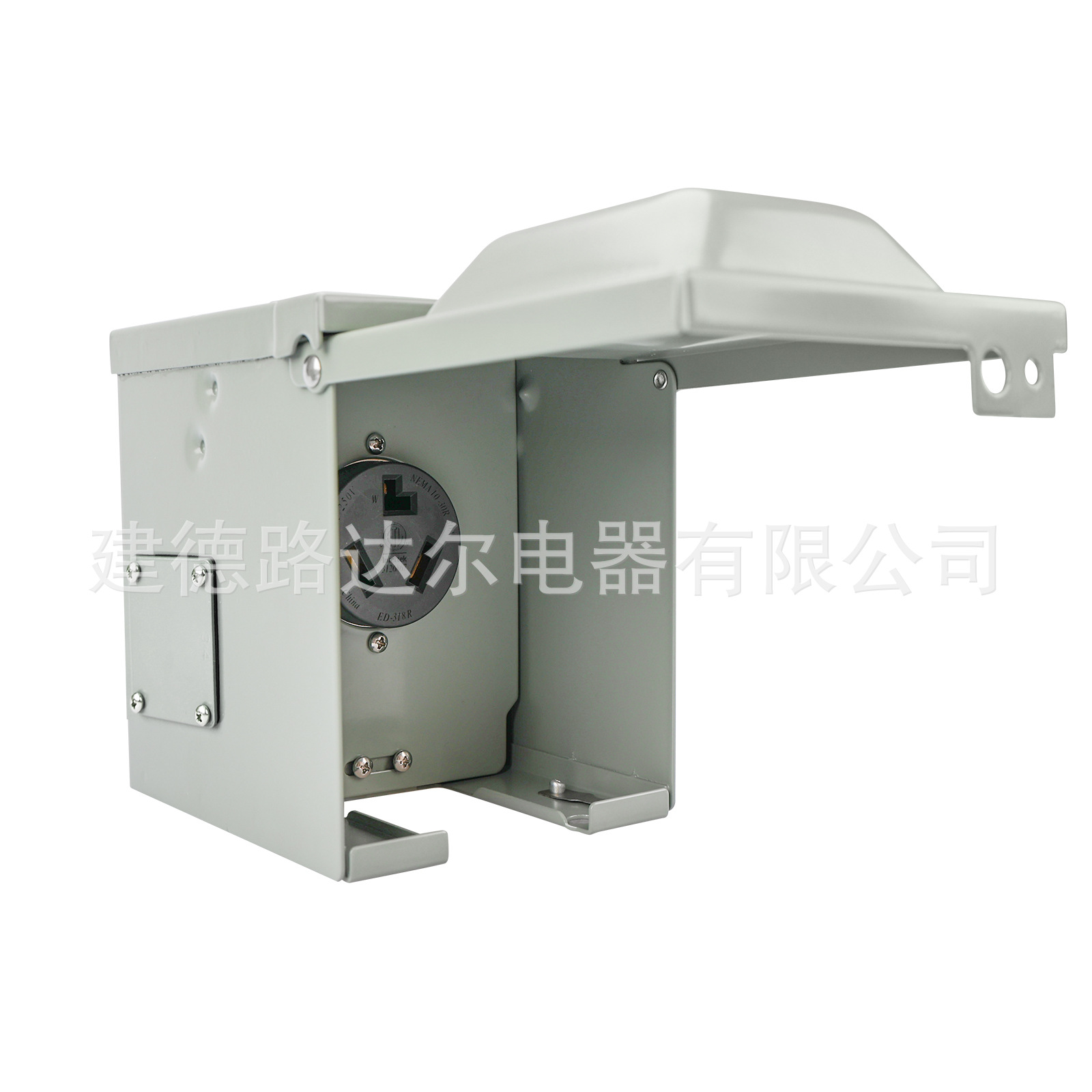 美国房车营地家用充电桩接线盒免打孔开孔 RV Power Panel 20AMP