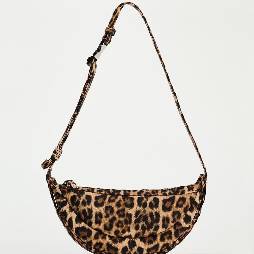 2024 Summer New Cross-Border Women's Bag with Animal Leopard Print, Casual Shoulder Bag, Crossbody Bag, Handbag, Popular Crossbody Bag