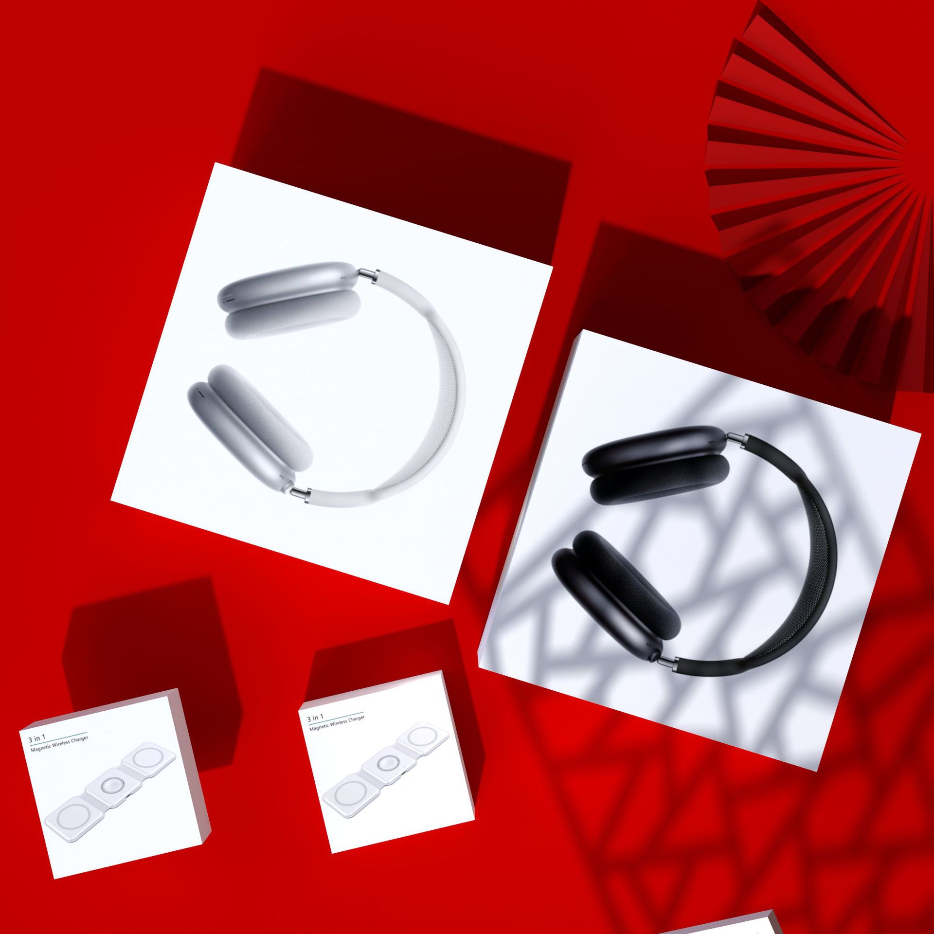 Airpods max头戴式蓝牙耳机无线耳机天地盖包装盒收纳盒