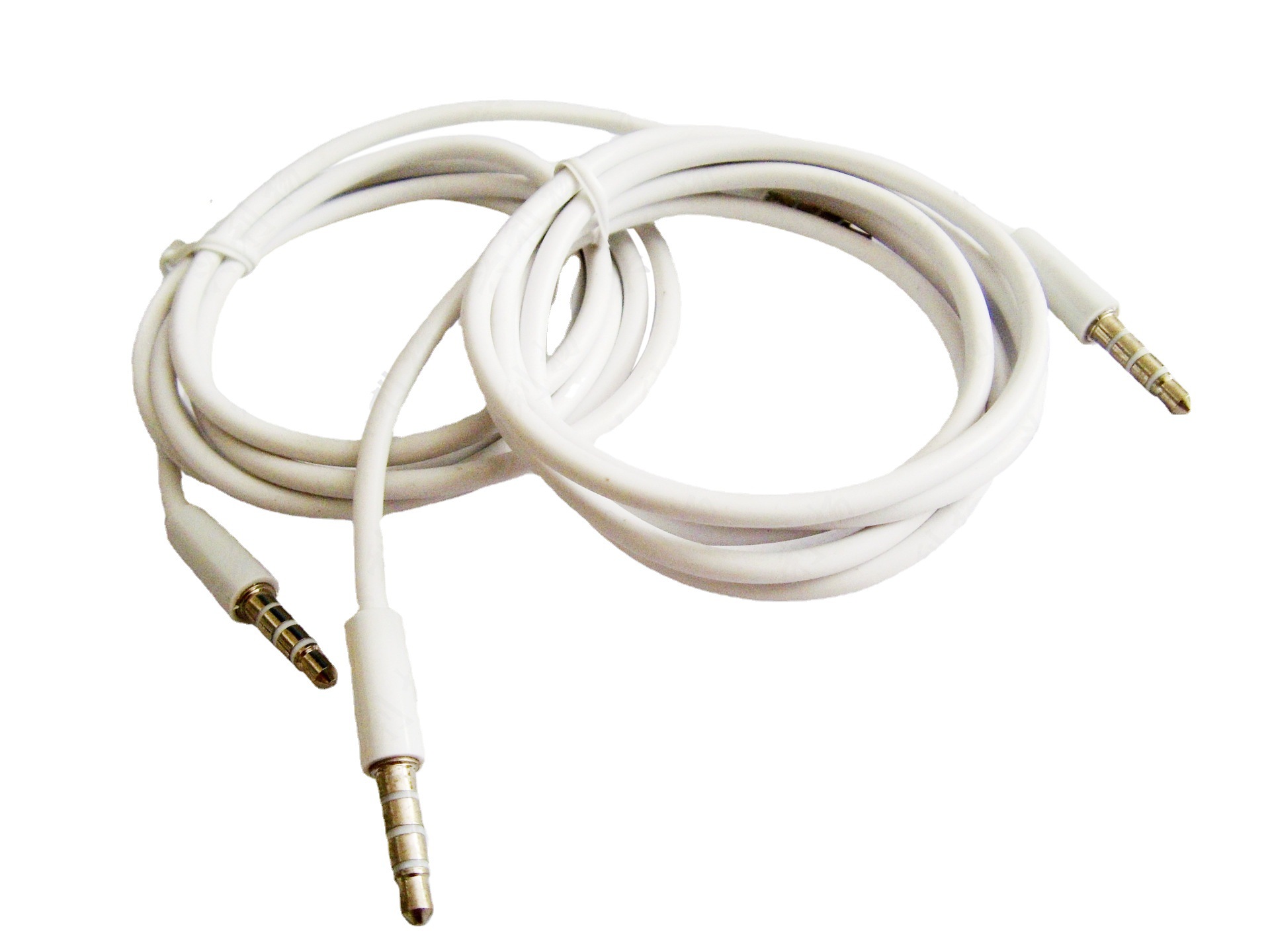 1米4芯果7手机耳机aux音频线车载3.5mm公对公对录线四节高音质