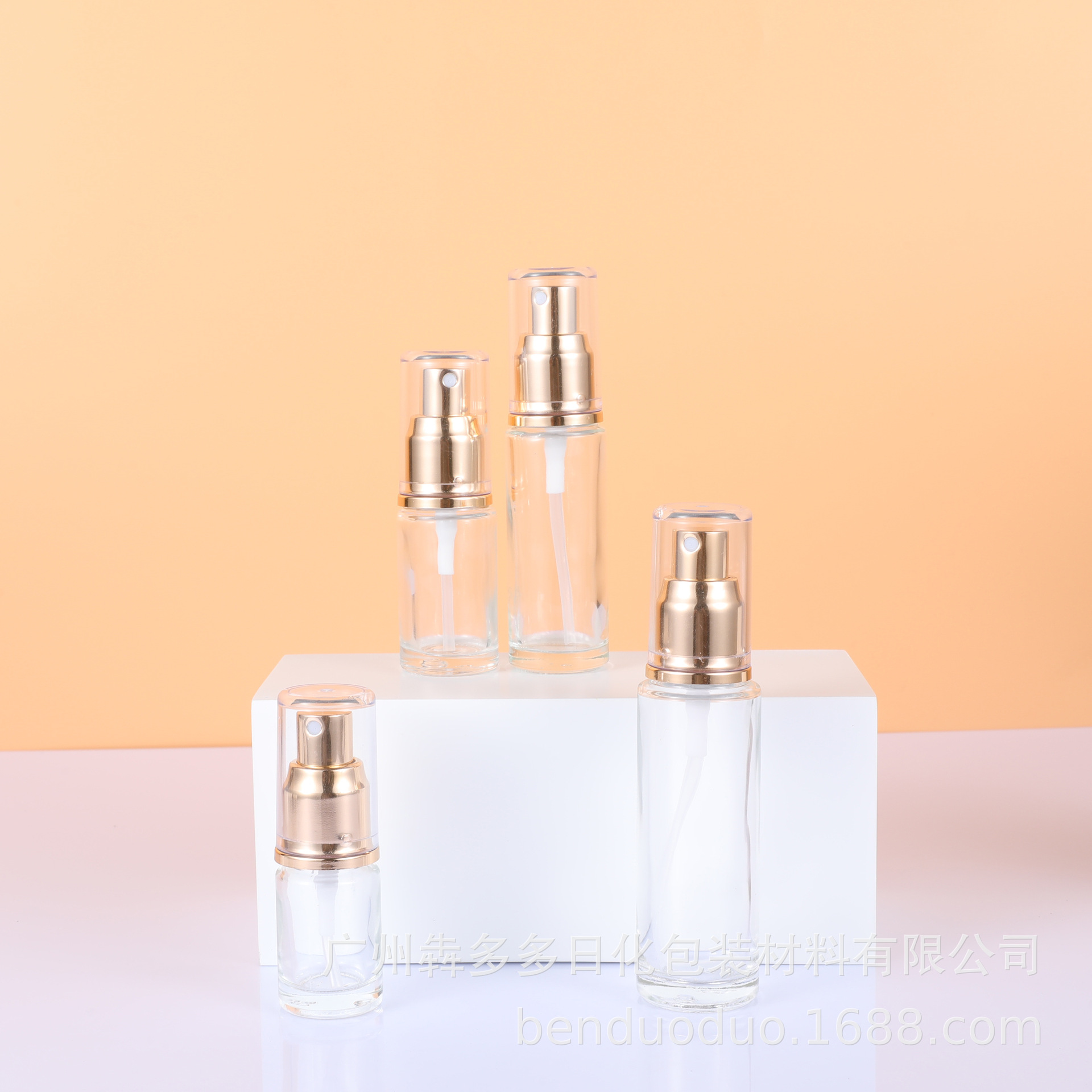 现货批发按压乳液喷雾瓶透明精华液瓶蒙砂瓶15到120毫升护肤品瓶