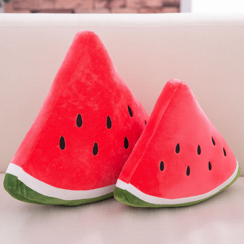 Verano sandía felpa juguete almohada chica Linda cama muñeca cumpleaños regalo novias creativo almohada de dibujos animados