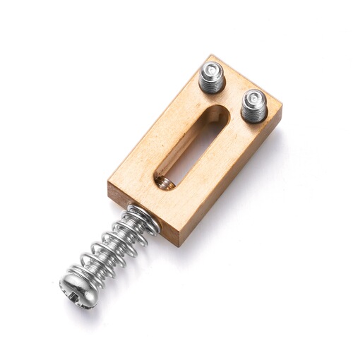 6 10.5MM string spacing solid brass electric guitar bridge saddles and string saddles for Fender