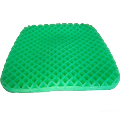 Thickened Car Seat Cushion High Elastic Tpe Honeycomb Egg Gel Gel Airplane Home Breathable Office Seat (Cool pad) - green-gasket