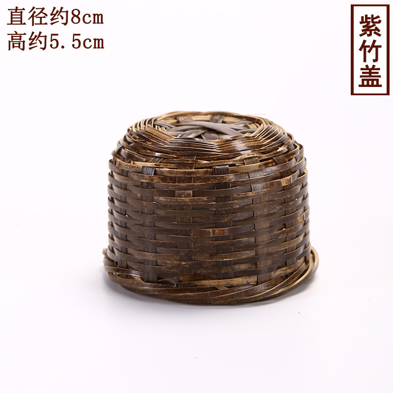竹編み湯沸かし器家庭用手作り伝統紫竹編み花中国式レトロ茶室レストラン大容量保温ポット|undefined