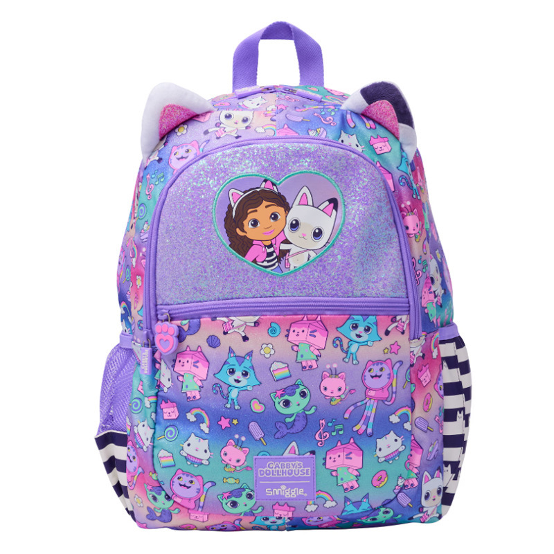 Smiggle grande kt Stitch mochila de gran capacidad de descompresión de doble hombro de dibujos animados