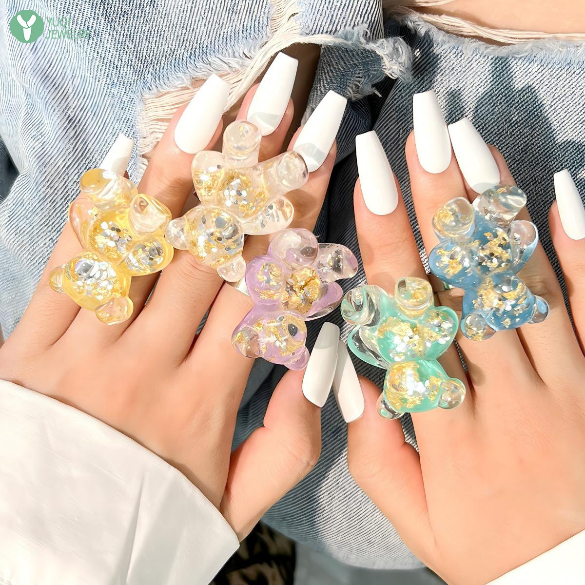 transparent three dimensional small ring