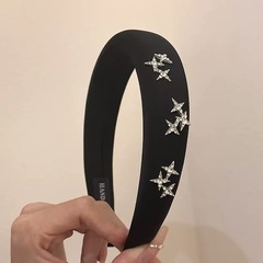 繁星发箍 ~高颅顶宽发箍女外出洗脸简约发卡韩国缎面头箍发饰头饰
