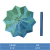 9cm-3D printed carrot tower [blue]