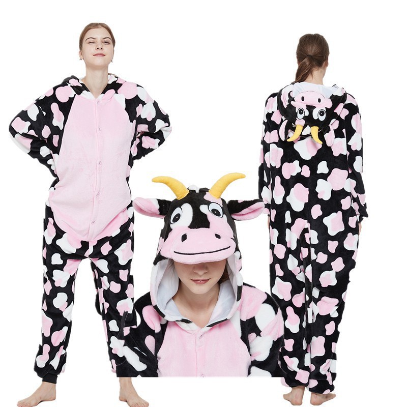Pink flower cow